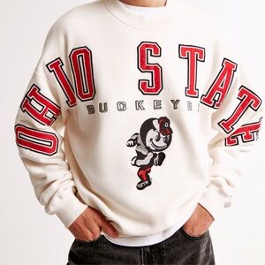 NWOT Abercrombie Ohio State Crew Sweatshirt